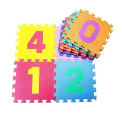 KIDSHOP - Tapete Foamy Bebé Didáctico 10 Piezas bebe CL-3 numeros-
