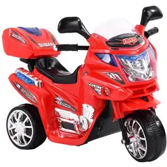 KIDSHOP - Moto carro electrica montable recargable niños 4 año roja518-