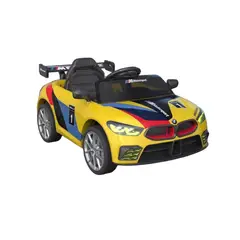 KIDSHOP - Carro Electrico Nino Recargable Montable ND002T Amarillo