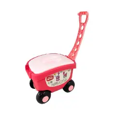KIDSHOP - Armatodo Bloques Construcción 140 Piezas Con Carro rosado