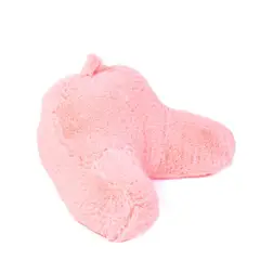 BANZAY - Cojín Anatómico Para TV y Lectura Funda Peluda- Rosado