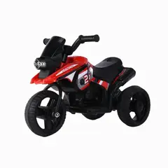 KIDSHOP - Moto Carro Electrico Niños Recargable Montable Trimoto PT604 Rojo