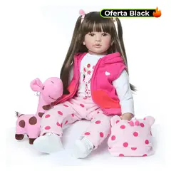 KIDSHOP - Muñeca Bebé Realista De 60 cm Muñeco De Bebé GGG-22 Jirafa
