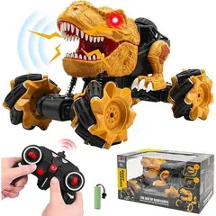 KIDSHOP - Carro A Control Remoto Humo Luces Sonido Dino 11810 naranja