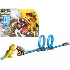 KIDSHOP - Pista de carros dinosaurio t-rex niños