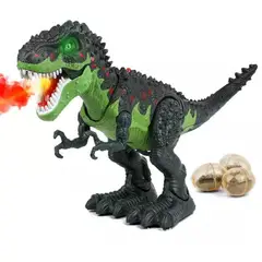 KIDSHOP - Dinosaurio Pone Huevos Vapor Luz Sonido Y Movimiento 28 Cm-