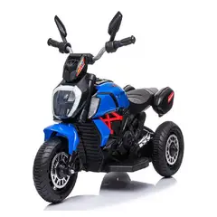 KIDSHOP - Moto Carro Electrica Niño Recargable Luces AZUL X168-