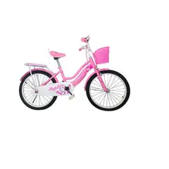KIDSHOP - Bicicleta Infantil Con Canasta y Pito Rin 20 Rosado.