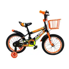 KIDSHOP - Bicicleta Infantil Con Canasta y Pito Rin 16 BC02 Naranja