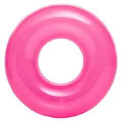 INTEX - Flotador Llanta 59260 Inflable 76cm Neon Piscina Rosa