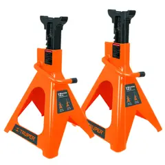 TRUPER - 2 Torres De Bloqueo Para Vehículo, Capacidad De 12 Toneladas