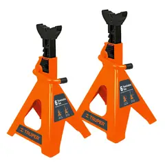 TRUPER - 2 Torres De Bloqueo Para Vehículo, Capacidad De 6 Toneladas