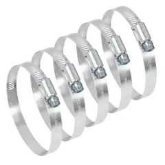 FIERO - 5 Abrazaderas En Acero Inoxidable Desde 72 Mm A 95 Mm