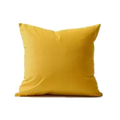 BANZAY - Funda Para Cojin Decorativo Cuadrado en Tela - Amarillo