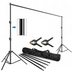 KIDSHOP - Estudio fotográfico soporte de telon y video estuche 3x2 m