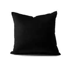 BANZAY - Funda Para Cojin Decorativo Cuadrado en Tela - Negro