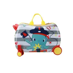 KIDSHOP - Maleta De Viaje Rigida Infantil Equipaje De Mano Carry On Azul