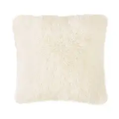 BANZAY - Funda Para Cojin Peludo Marfil