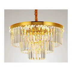 KIDSHOP - Lampara de techo colgante cristal 12 bombilos