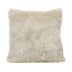 BANZAY - Funda Para Cojin Peluche Largo Crema