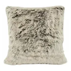 BANZAY - Funda Para Cojin Peluche Largo Crema matizado