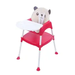 KIDSHOP - Silla Comedor Y Escritorio Para Cojin Acolchado Oso rojo
