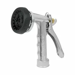 TRUPER - Pistola Metálica Para Manguera De Jardinería 8 Funciones