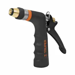 TRUPER - Pistola Metálica Para Manguera 2 Funciones, Chorro Regulable