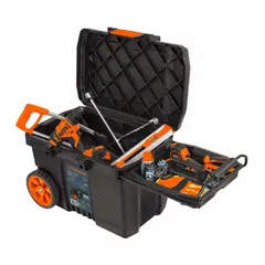 TRUPER - Caja De Herramientas De 57 Litros Con Ruedas, Soporta 40 Kg