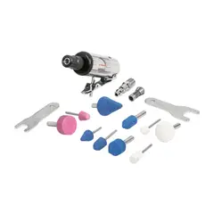 TRUPER - Mini Esmeril De 1/4" Neumático, Accesorios Incluidos