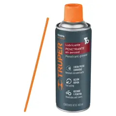 TRUPER - Lubricante Penetrante En Aerosol 400 Ml, Incluye Aplicador