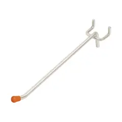 TRUPER - Gancho Recto De 15 Cm Para Panel Ranurado, Con Punta De Goma