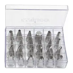 WINCO - Boquilla Pastelera 24Pzas CDT24 -Plateado
