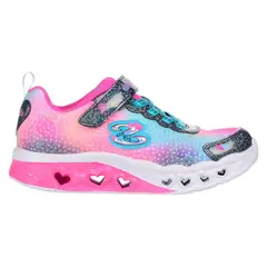 SKECHERS - Tenis Niña Flutter Heart Lights - Rosado