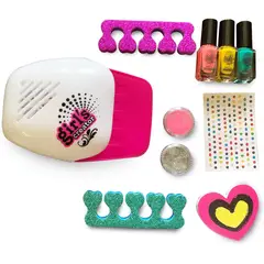 JUGUETERIA EXPRESS - Kit Set De Uñas Para Niñas Juguete Con Accesorrios