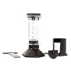GENERICO - Cafetera aeropress transparente + 200 filtros