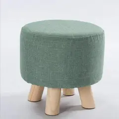BANZAY - Puff Auxiliar Butaco ReposaPies Redondo - Menta