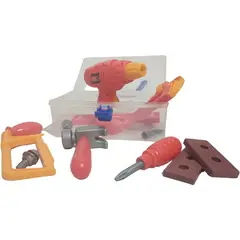 JUGUETERIA EXPRESS - Caja de herramientas de juguete para niño 12 piezas