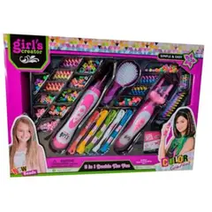 GENERICO - Kit para hacer chaquiras 2 en 1 para niñas juguete