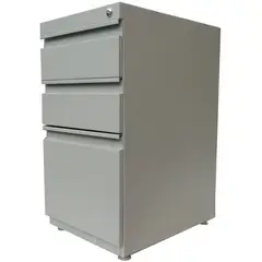 GENERICO - Archivador metálico sin tapa con 2 cajones y 1 gaveta