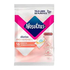 NOSOTRAS - Pañitos Húmedos Íntimos Diarios x 16 Unidades