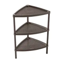 RIMAX - Mesa Multiusos Triangular 3 Niveles Mocca