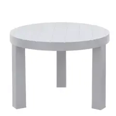 RIMAX - Mesa Auxiliar Redonda Barú Gris Hielo