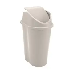 RIMAX - Papelera Style Tapa Vaiven 10 Litros Taupe