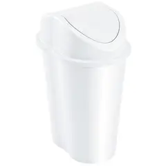 RIMAX - Papelera Style Tapa Vaiven 25 Litros Blanco
