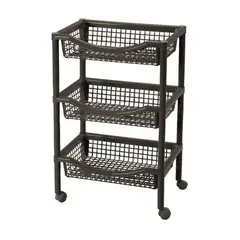 RIMAX - Canasta Móvil Rectangular Wengue