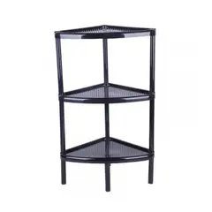 RIMAX - Mesa Multiusos Triangular 3 Niveles Negra