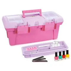 RIMAX - Caja Organizadora Vanity 18 Rosado