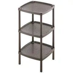 RIMAX - Mesa Multiusos Cuadrado 3 Niveles Mocca