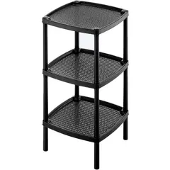 RIMAX - Mesa Multiusos Cuadrado 3 Niveles Negra